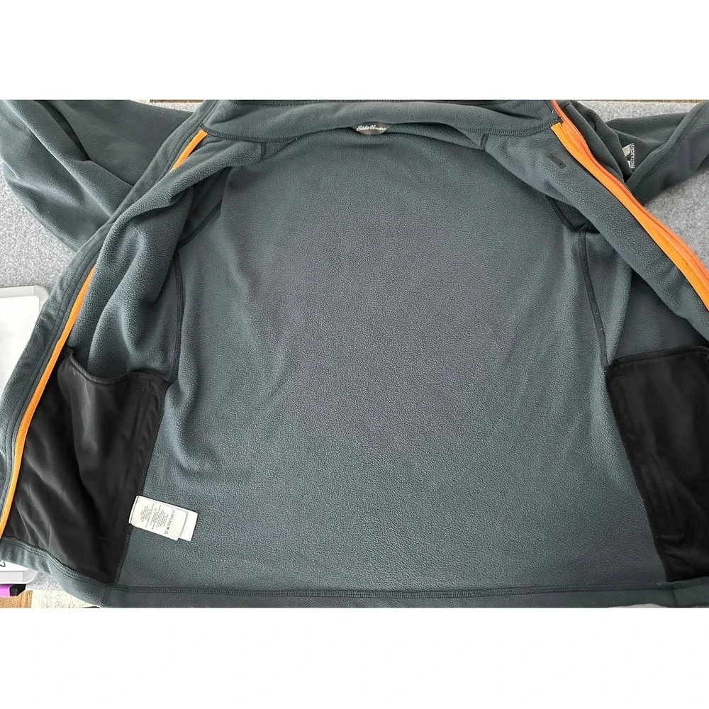 Eddie Bauer First Ascent Fleece Jacket S Gray Full Zip Gorpcore Hiking Outdoor - Picture 7 of 9